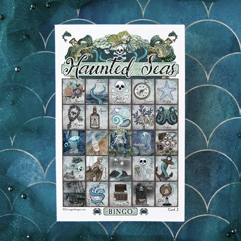Haunted Seas Bingo - Printable Digital Download by Greengate Images