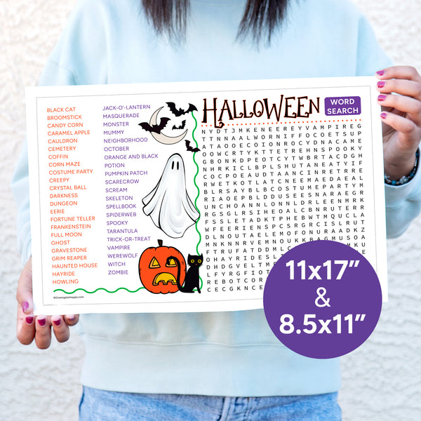 XL Halloween Word Search
