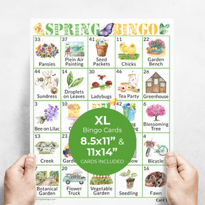 LARGE PRINT Spring Bingo - Printable Digital Download by Greengate Images