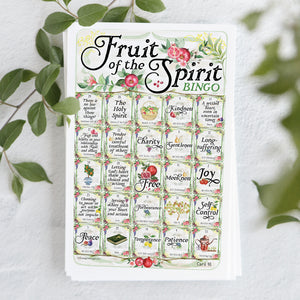 Fruit of the Spirit Bingo - Printable Digital Download by Greengate Images