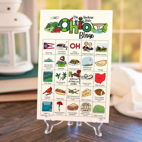 Ohio Bingo Cards - Printable Digital Download by Greengate Images