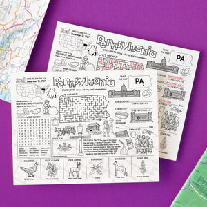 Pennsylvania Activity Page - Printable Digital Download by Greengate Images
