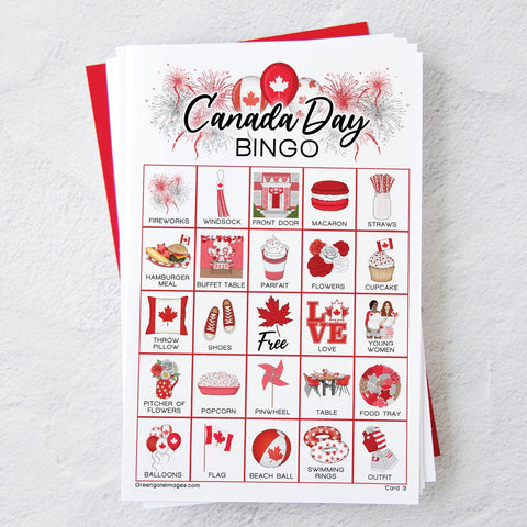 Canada Day Bingo