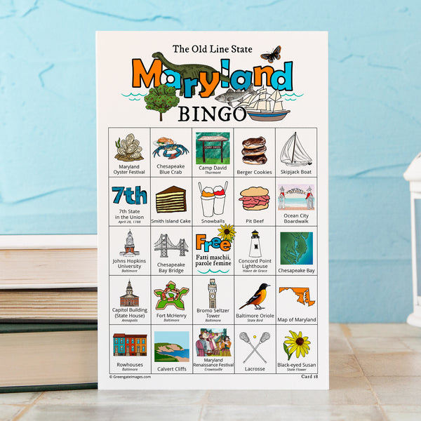 Maryland Bingo Cards