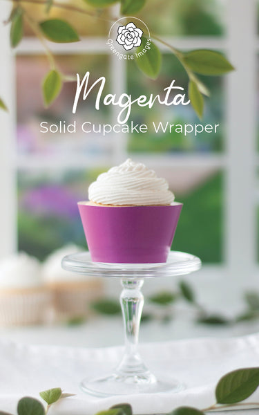 Magenta Cupcake Wrapper - Greengate Images