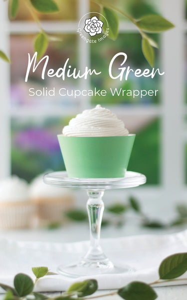Medium Green Cupcake Wrapper