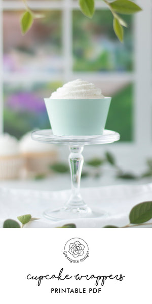 Mint Green Cupcake Wrapper - Greengate Images