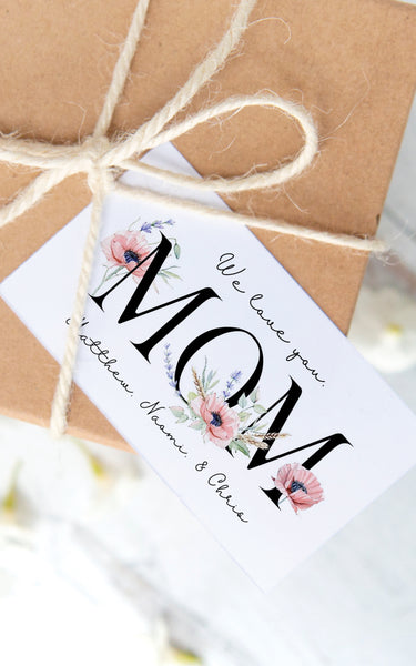 Mother's Day Gift Tags - Pink Poppies