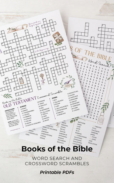 Books of the Bible Activity Pages