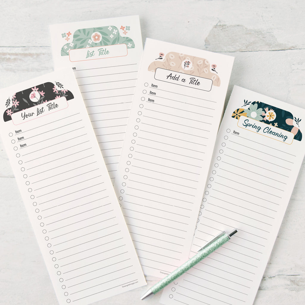 Printable List Paper - Cute Florals – Greengate Images