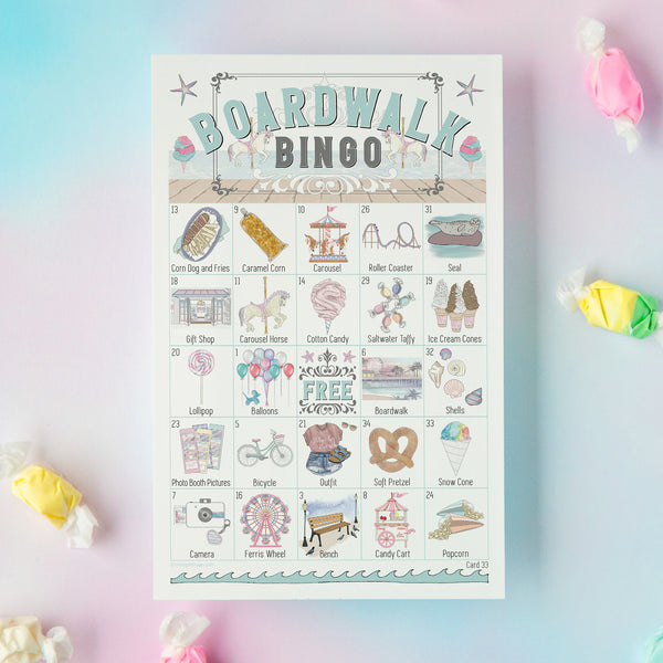 Beach Boardwalk Bingo - Printable Digital Download by Greengate Images