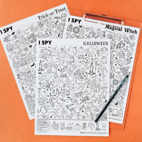 Halloween I Spy Bundle - Printable Digital Download by Greengate Images