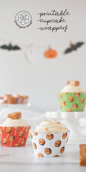 Caramel Apple Cupcake Wrappers