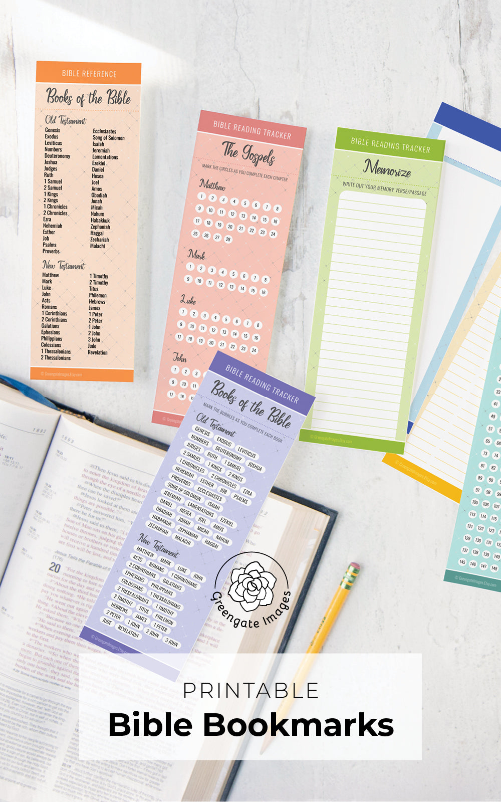 Bible Bookmark Set - Color – Greengate Images bible-bookmark-set-color-greengate-images