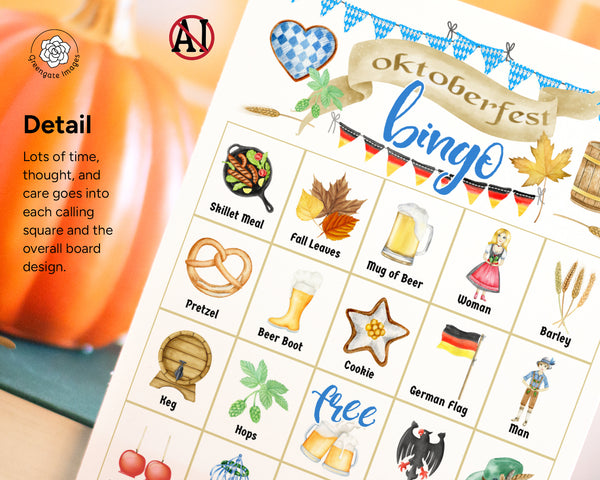 Oktoberfest Bingo - Printable Digital Download by Greengate Images