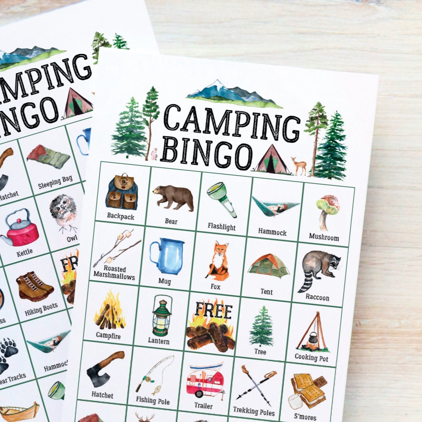 camping-bingo-greengate-images for Free Printable Camping Bingo Cards Camping Bingo – Greengate Images for Free Printable Camping Bingo Cards