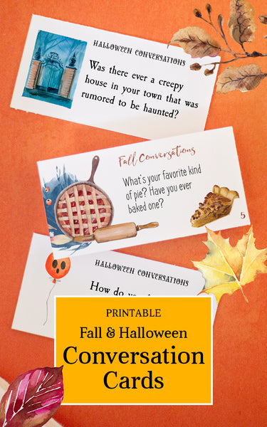 Fall & Halloween Conversation Cards - Greengate Images