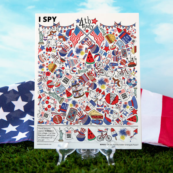 Fourth of July I Spy - Printable Digital Download by Greengate Images