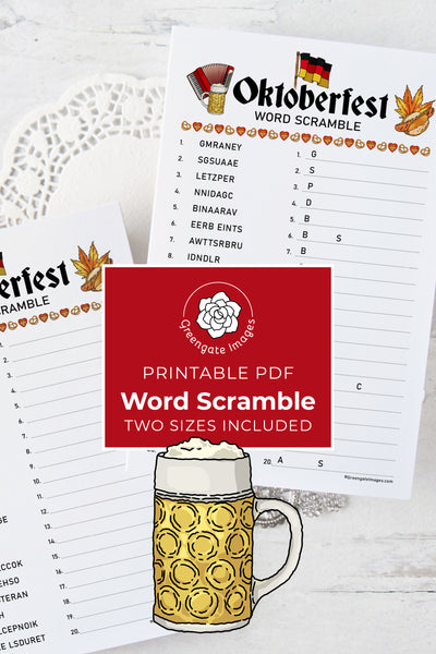 Oktoberfest Word Scramble