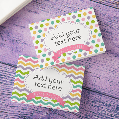 Party / Easter Place Cards Duo - Polka Dots and Chevron