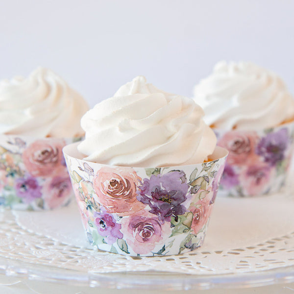 Wedding Cupcake Wrappers - Printable Digital Download by Greengate Images