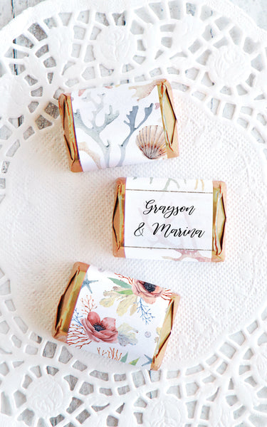 Beach Nugget Wrappers - Ocean Floral