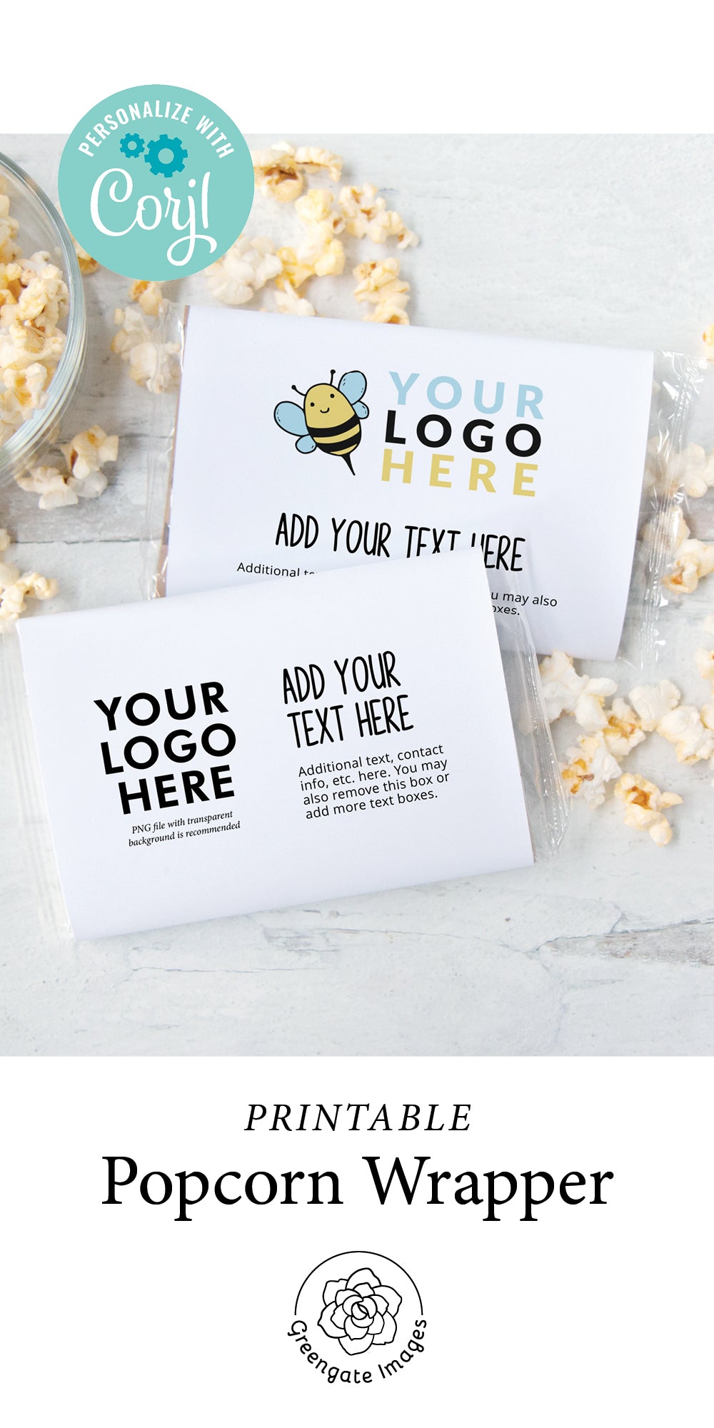 custom-logo-popcorn-wrappers-greengate-images for Free Printable Popcorn Wrapper Template Custom Logo Popcorn Wrappers – Greengate Images for Free Printable Popcorn Wrapper Template