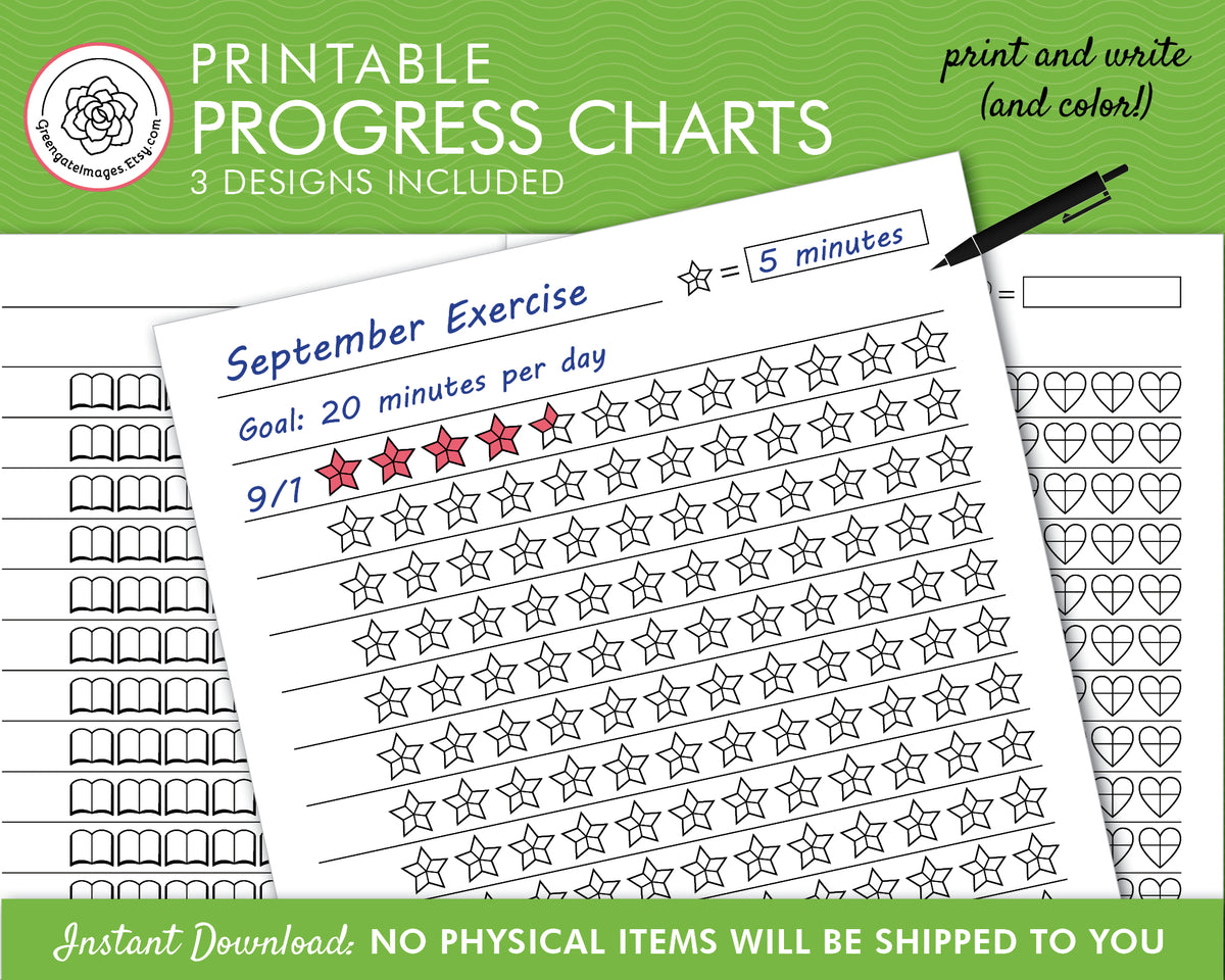 Progress Tracker Pack – Greengate Images