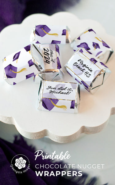 Purple Graduation Nugget Wrappers - Greengate Images