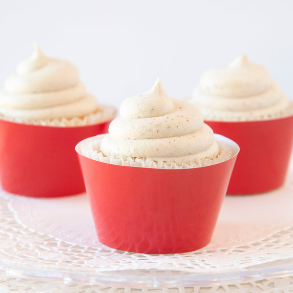 Solid Red Cupcake Wrapper - Greengate Images