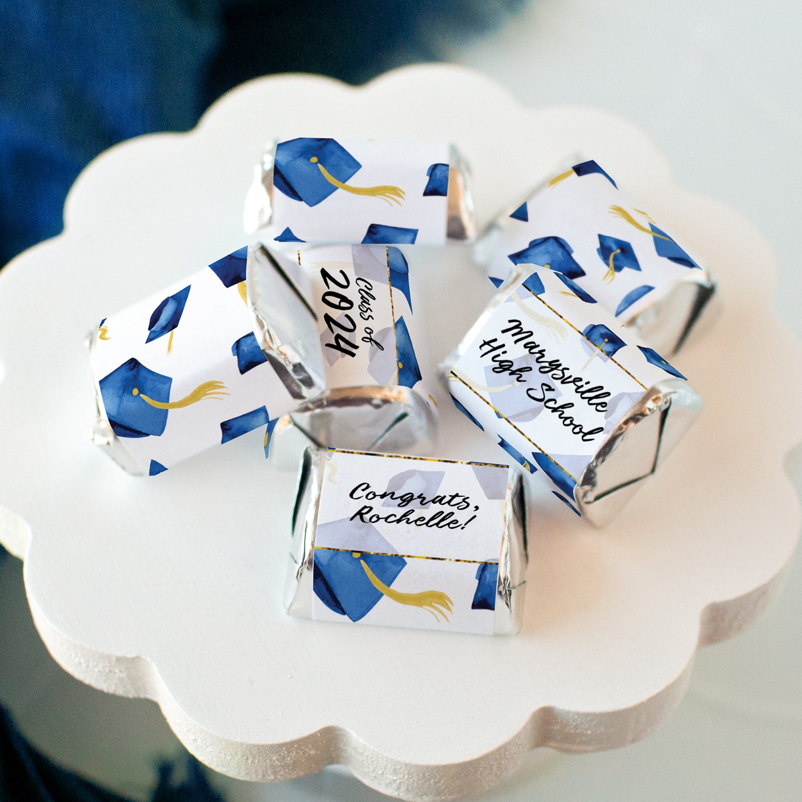 Royal Blue Graduation Nugget Wrapper - Greengate Images