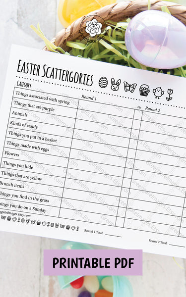 Easter Scattergories