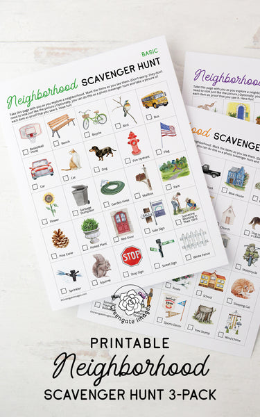 Neighborhood Scavenger Hunt 3-Pack - Greengate Images