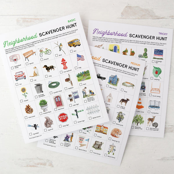 Neighborhood Scavenger Hunt 3-Pack - Greengate Images