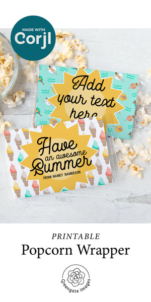 Summer Popcorn Wrapper Duo - Greengate Images