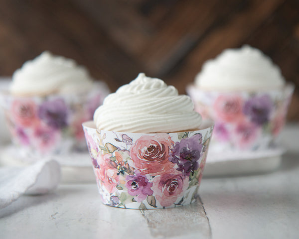 Wedding Cupcake Wrappers - Printable Digital Download by Greengate Images