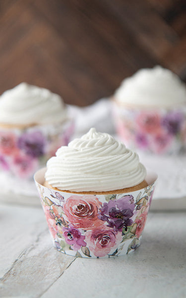 Wedding Cupcake Wrappers - Printable Digital Download by Greengate Images