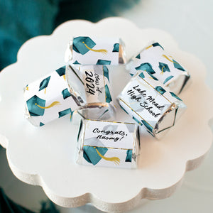 Teal Cap Graduation Nugget Wrappers - Greengate Images