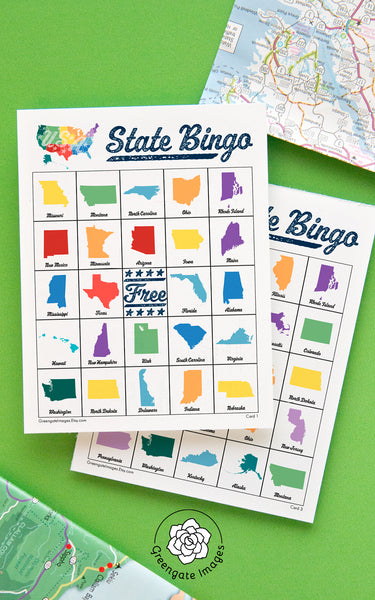 US State Bingo - Color