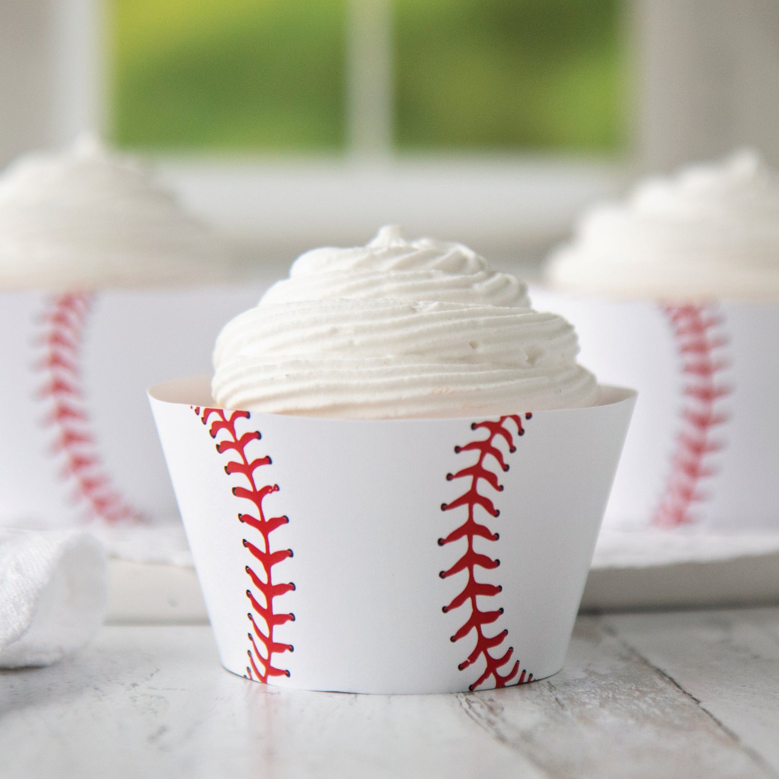 Baseball Cupcake Wrappers - Greengate Images