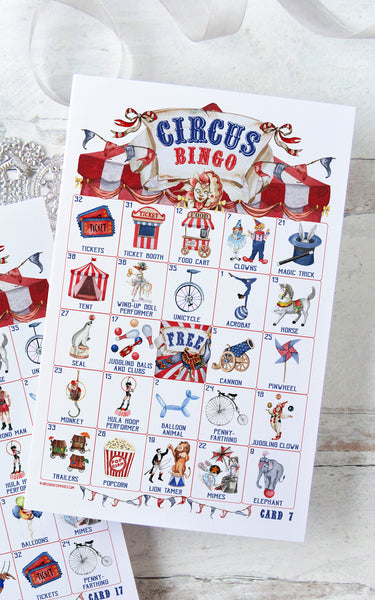 Circus Bingo - Vintage-Style - Greengate Images