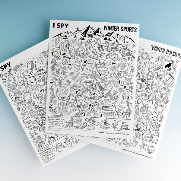 Winter I Spy Bundle - Printable Digital Download by Greengate Images