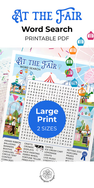 Fair/Carnival Word Search