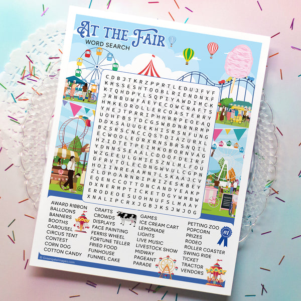 Fair/Carnival Word Search