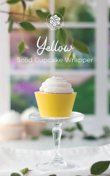 Yellow Cupcake Wrapper - Greengate Images