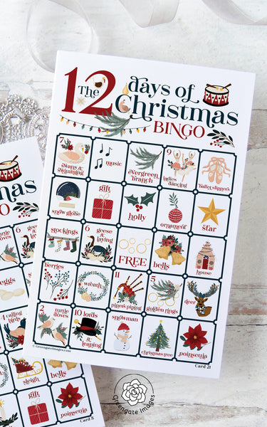 12 Days of Christmas Bingo