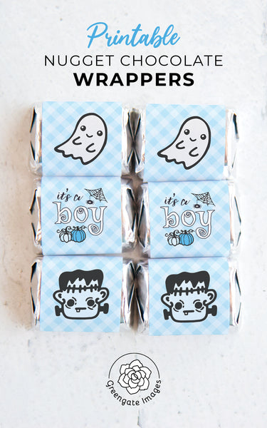 It's a Boy Halloween Hershey Nugget Wrappers