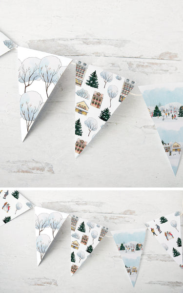 Christmas Town Bunting - Greengate Images