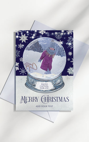Holiday Photo Card - Snow Globe