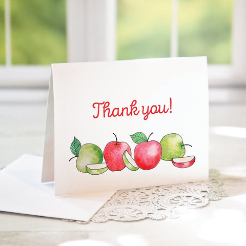 Apples Thank You Card